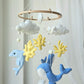 Baby Mobile Meer Liebe blau/gelb