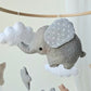 Mobile bébé éléphant rose