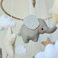Mobile bébé éléphant rose