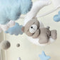 Baby Mobile träumender Bär blau, grau