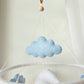Baby Mobile träumender Bär blau, grau