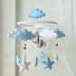 Baby Mobile träumender Bär blau, grau