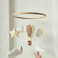 Baby Mobile Heissluftballon beige/crème/weiss