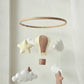 Baby Mobile Heissluftballon beige/crème/weiss