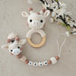 2er Set Crochet Liebe Giraffe