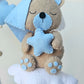 Baby Mobile träumender Bär blau