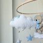 Baby Mobile träumender Bär blau