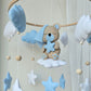 Baby Mobile träumender Bär blau