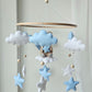 Baby Mobile träumender Bär blau