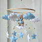 Baby Mobile träumender Bär blau