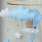 Baby Mobile träumender Bär blau