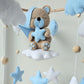 Baby Mobile träumender Bär blau