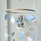 Baby Mobile träumender Bär blau