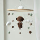 Baby Mobile Häkelliebe Otter beige/dunkelbraun/türkis