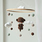 Baby Mobile Häkelliebe Otter beige/dunkelbraun/türkis