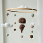 Baby Mobile Häkelliebe Otter beige/dunkelbraun/türkis