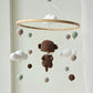 Baby Mobile Häkelliebe Otter beige/dunkelbraun/türkis