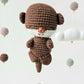 Baby Mobile Häkelliebe Otter beige/dunkelbraun/türkis