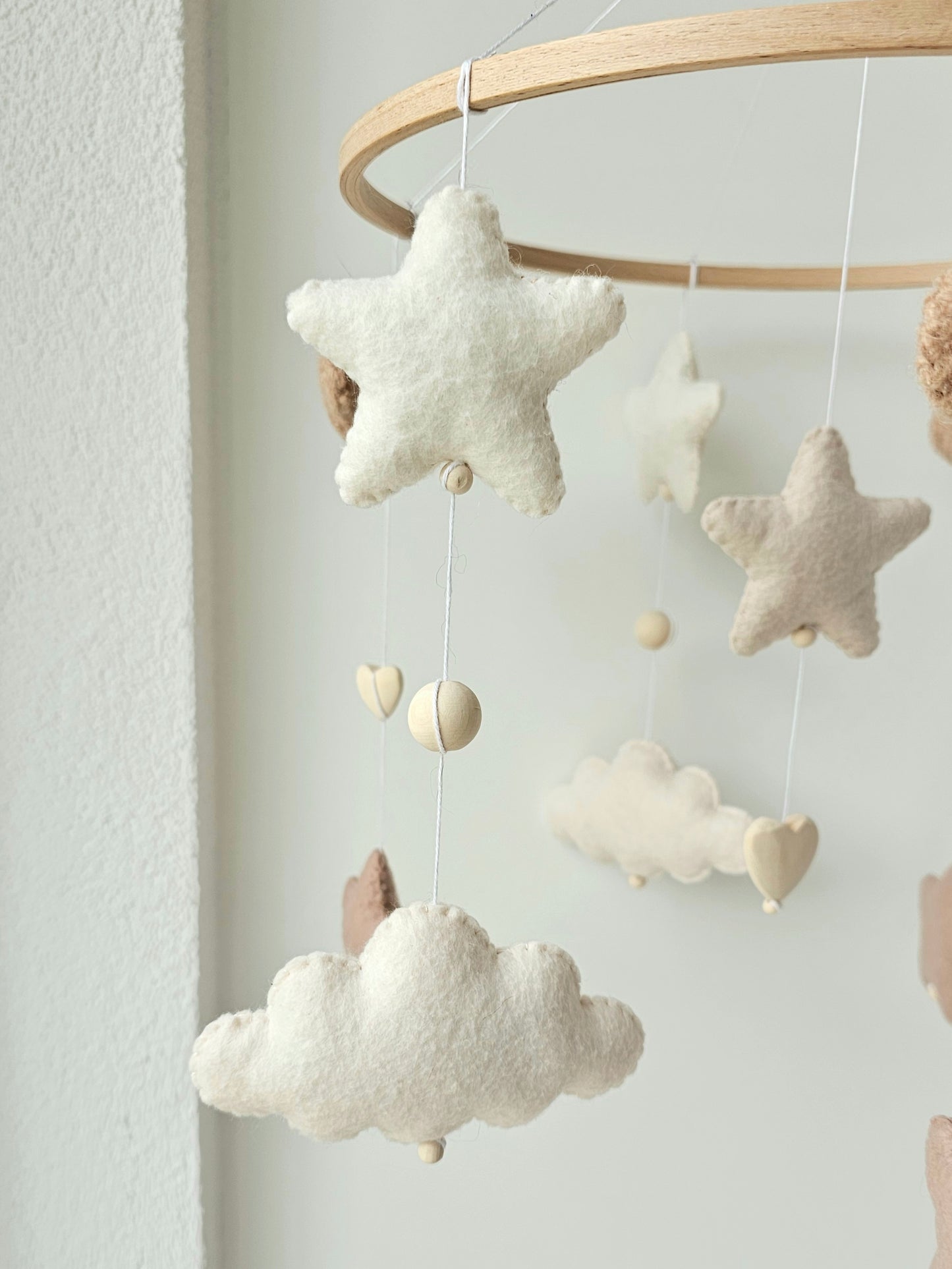 Baby Mobile Simply Pouffy Herz