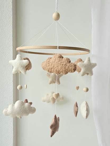 Baby Mobile Simply Pouffy Herz