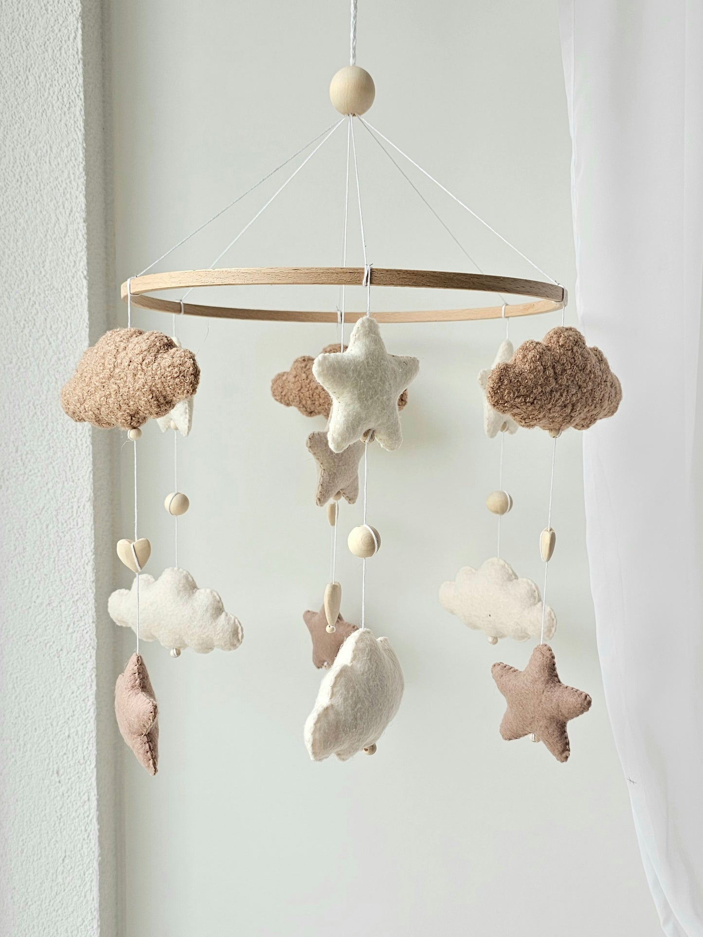 Baby Mobile Simply Pouffy Herz