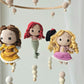 Babymobile Häkelliebe Disney Prinzessinnen