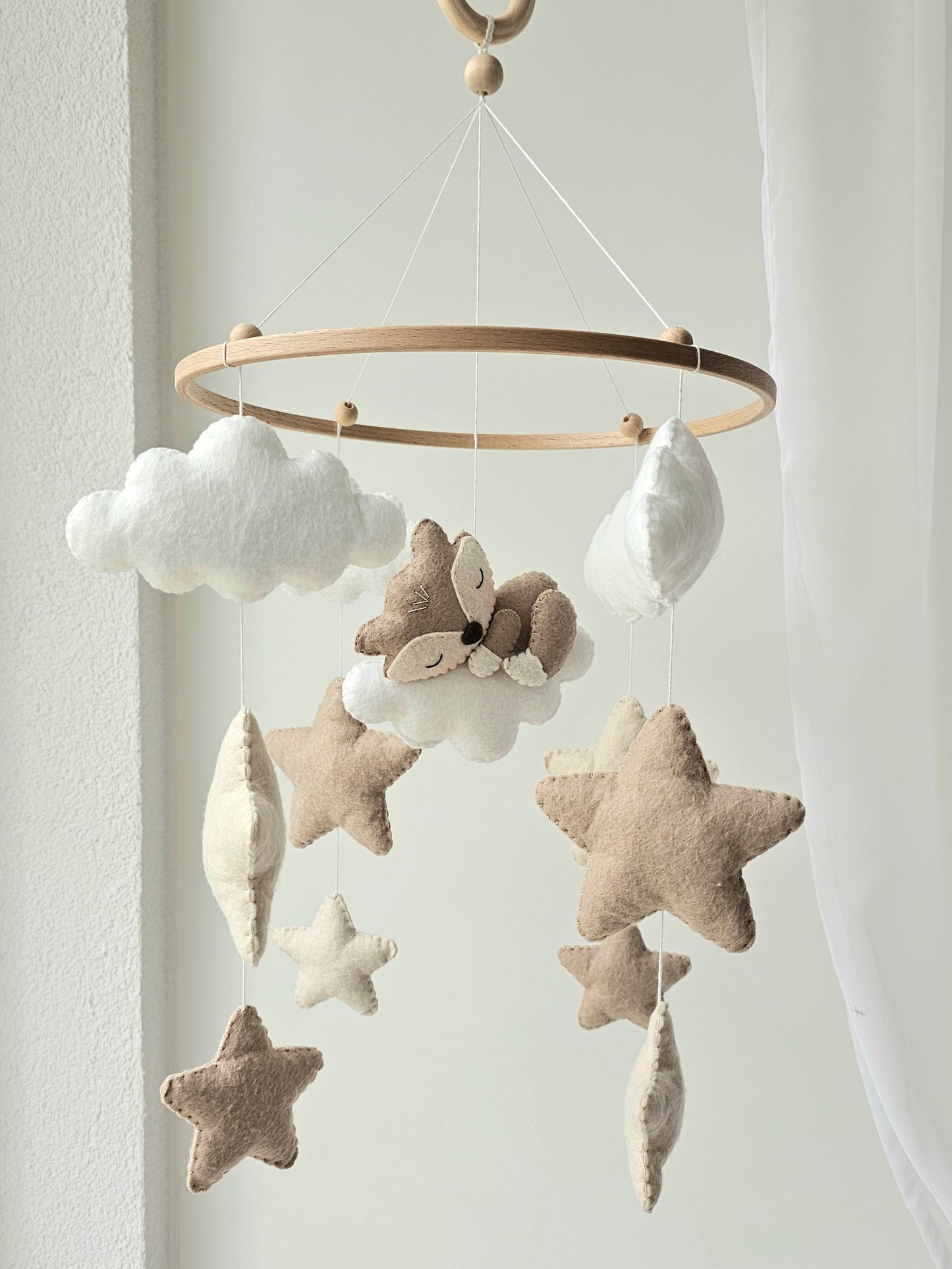 Baby Mobile schlafender Fuchs