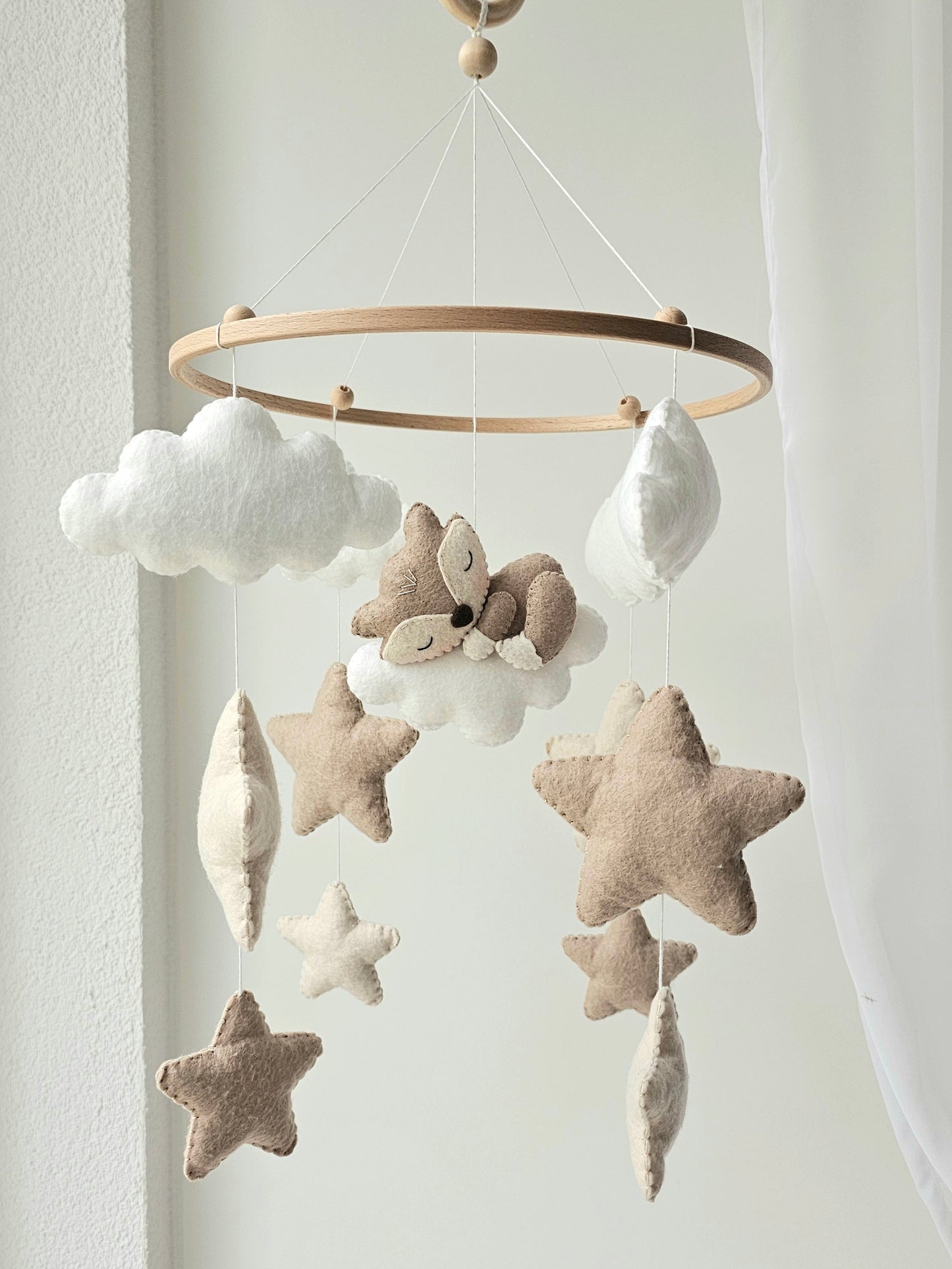 Baby Mobile schlafender Fuchs