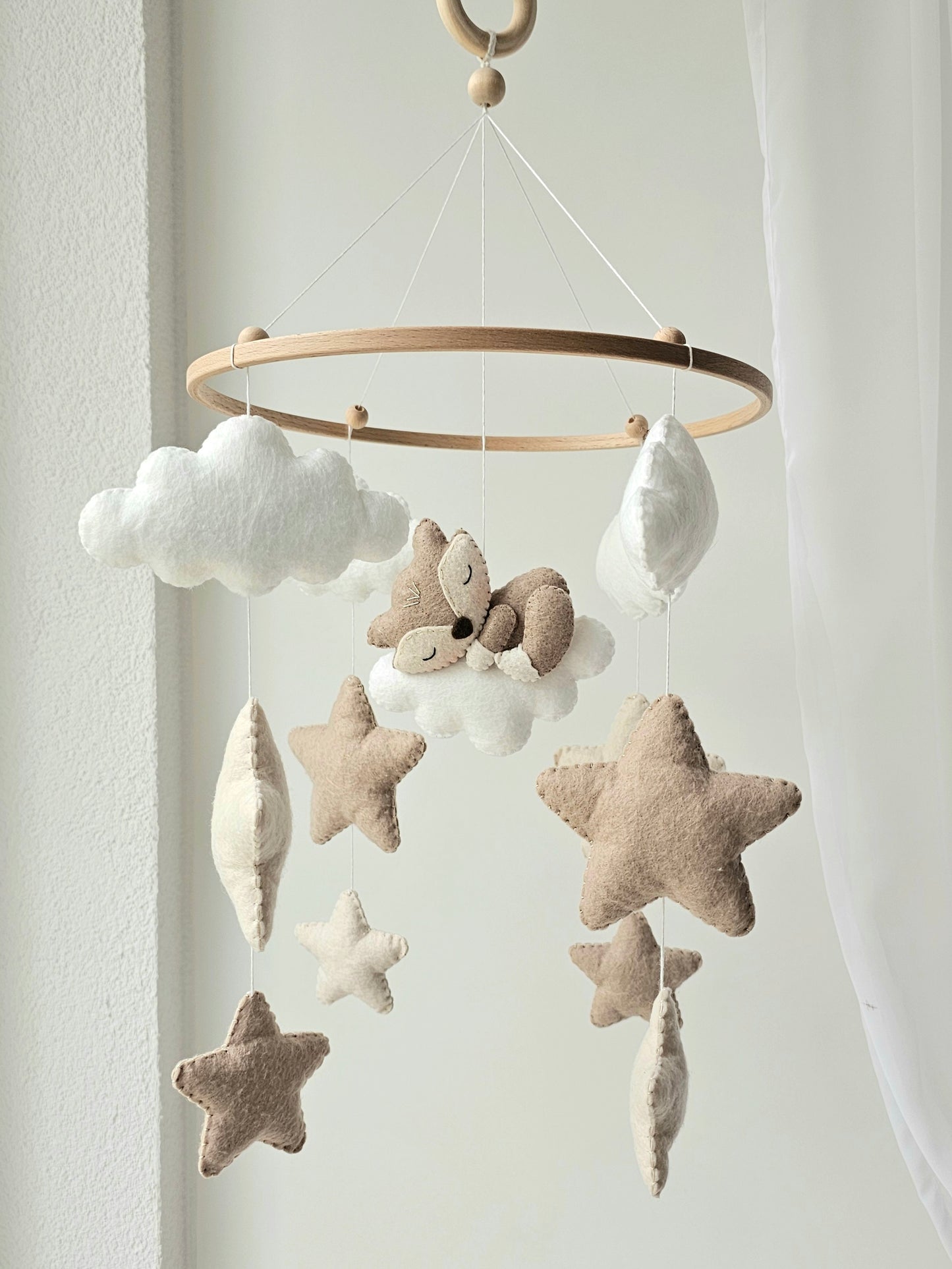 Baby Mobile schlafender Fuchs