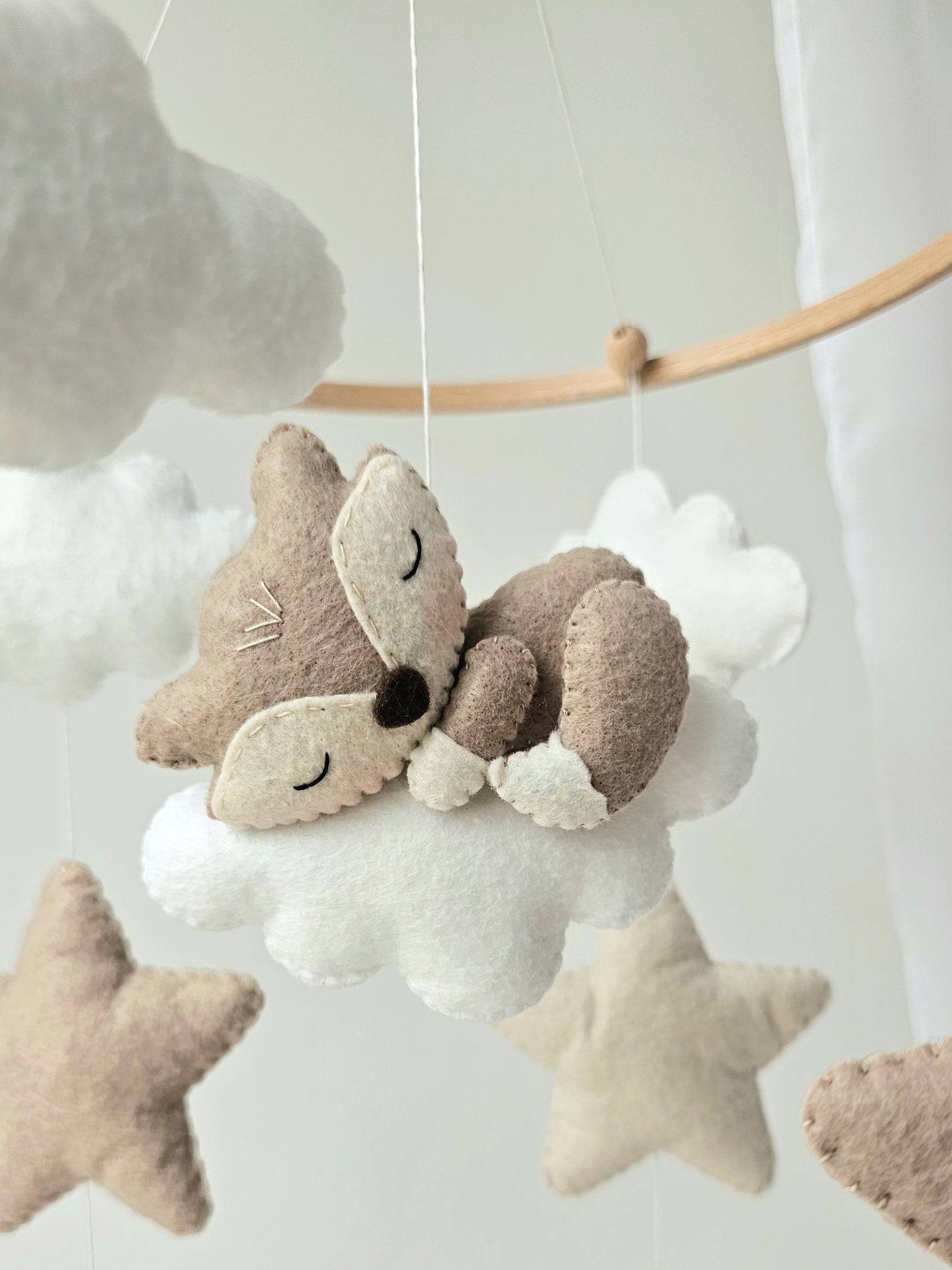 Baby Mobile schlafender Fuchs