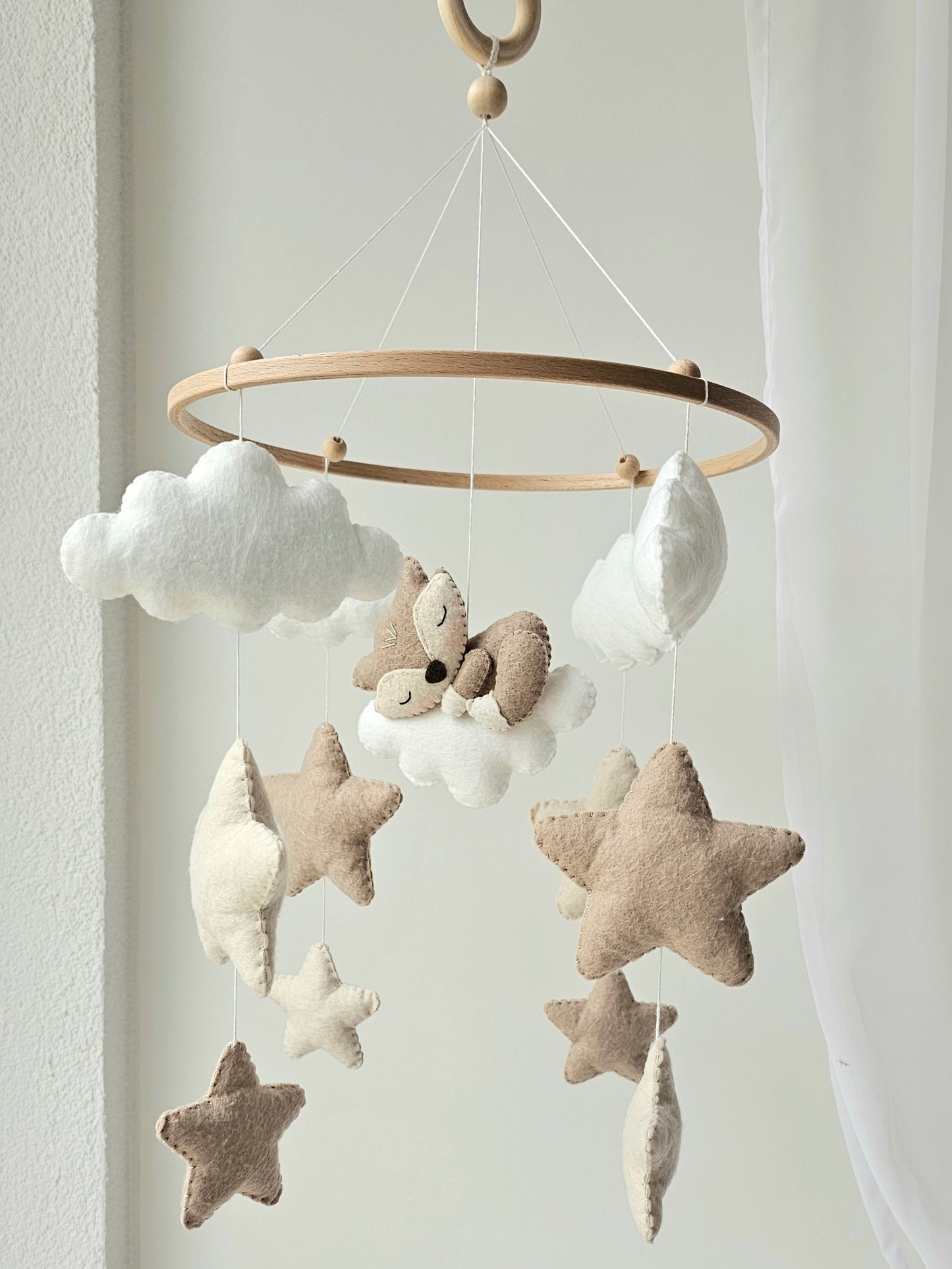 Baby Mobile schlafender Fuchs