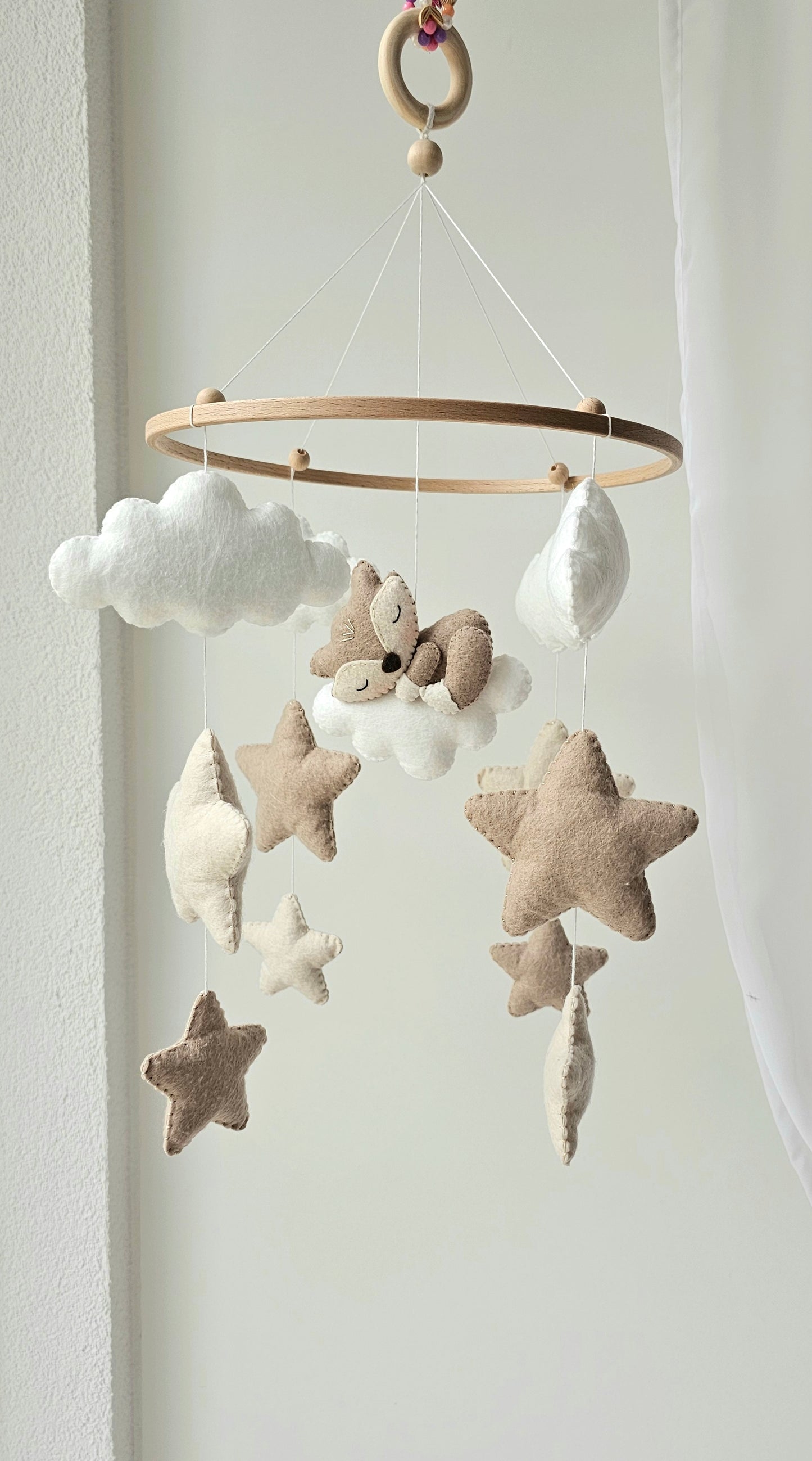Baby Mobile schlafender Fuchs