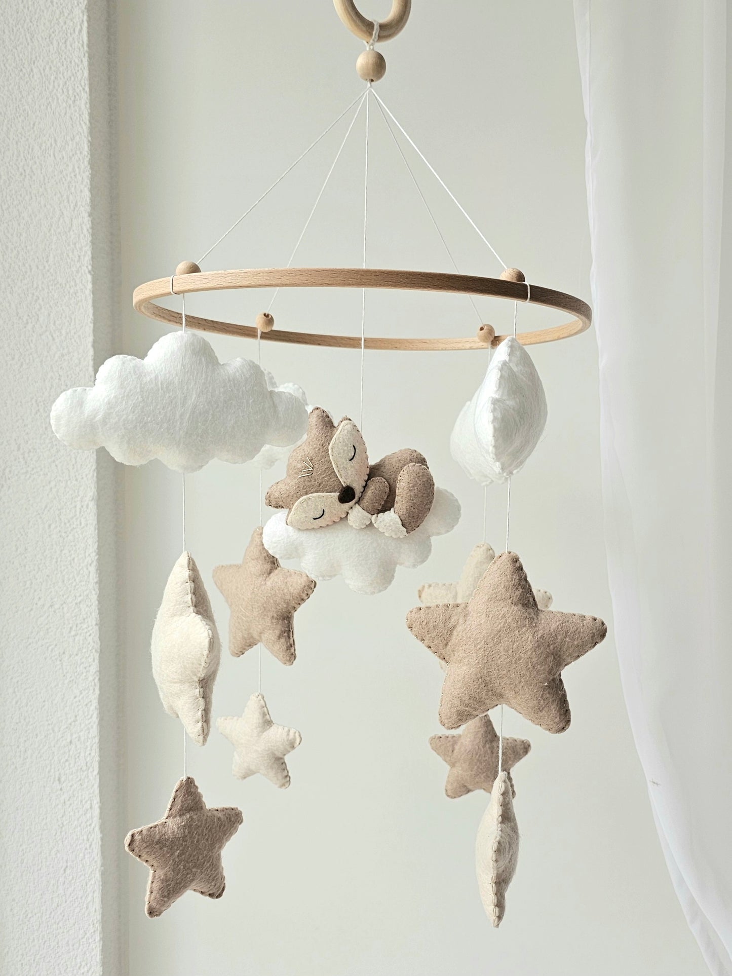 Baby Mobile schlafender Fuchs