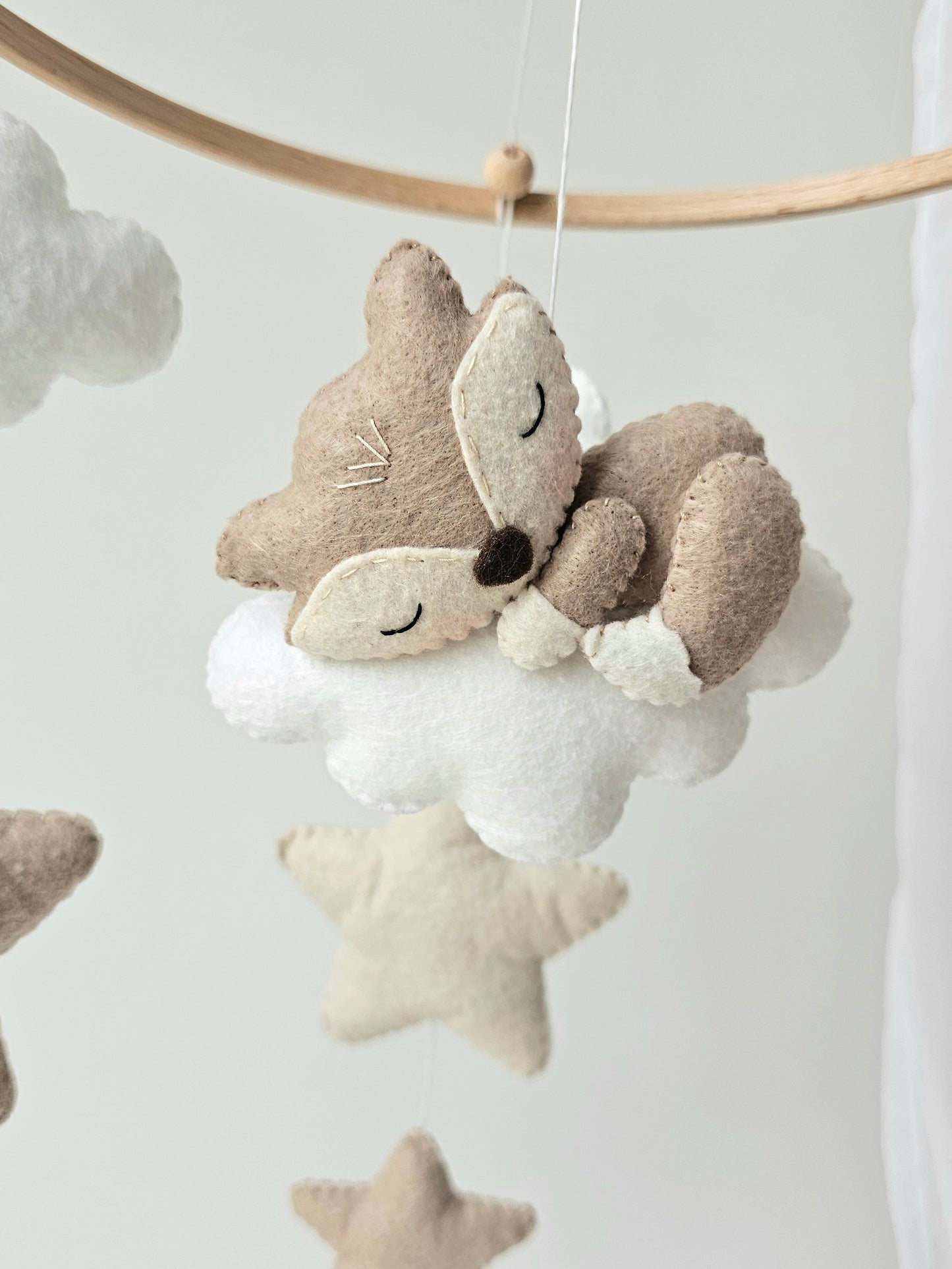 Baby Mobile schlafender Fuchs