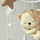 Baby Mobile Herz Bärchen beige
