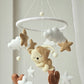 Baby Mobile Herz Bärchen beige