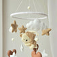 Baby Mobile Herz Bärchen beige