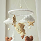 Baby Mobile Herz Bärchen beige