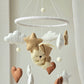Baby Mobile Herz Bärchen beige
