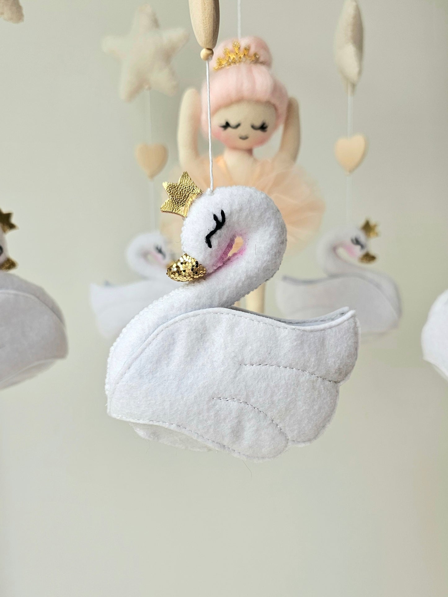 Baby Mobile Ballerina peach