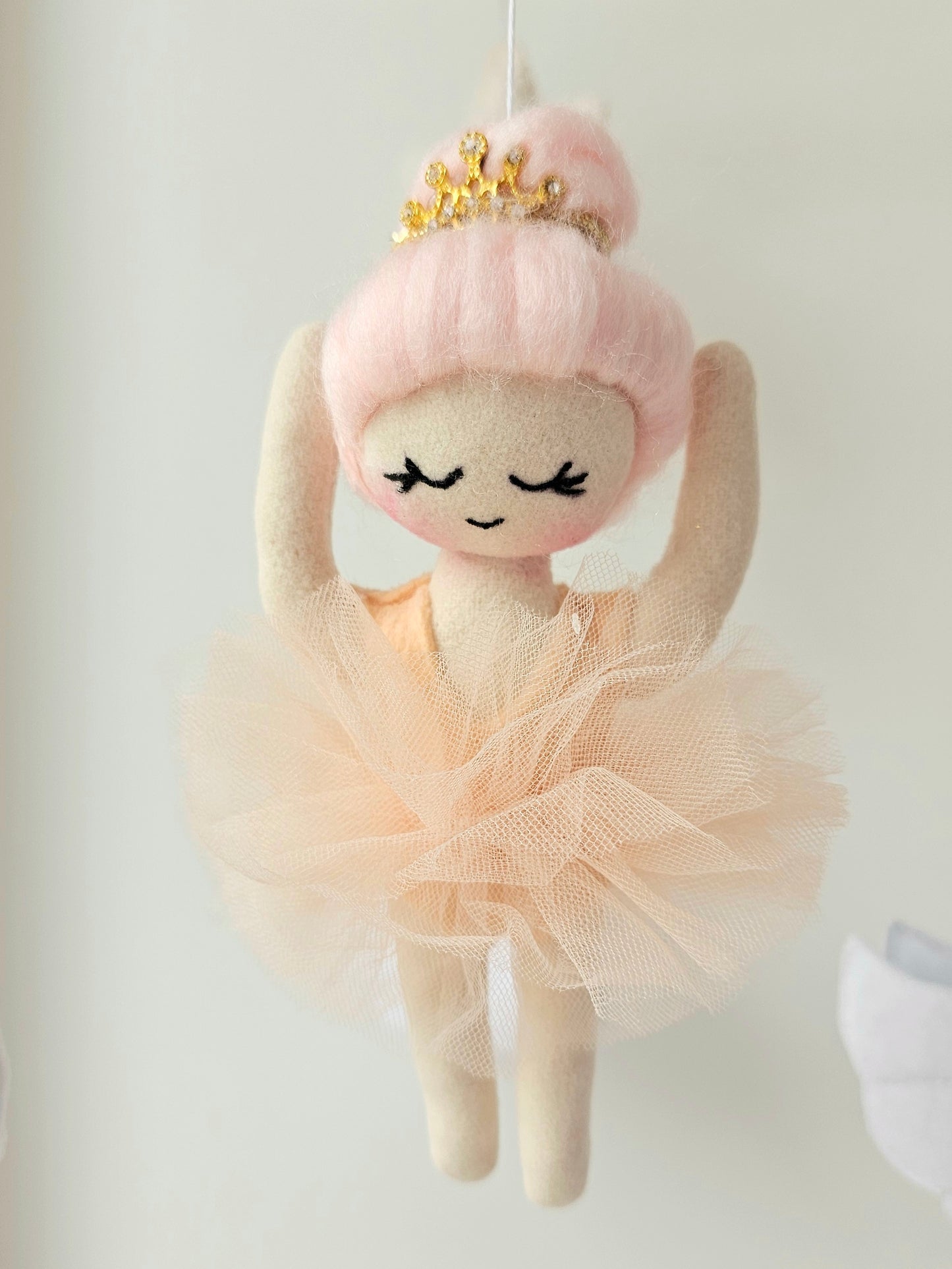 Baby Mobile Ballerina peach