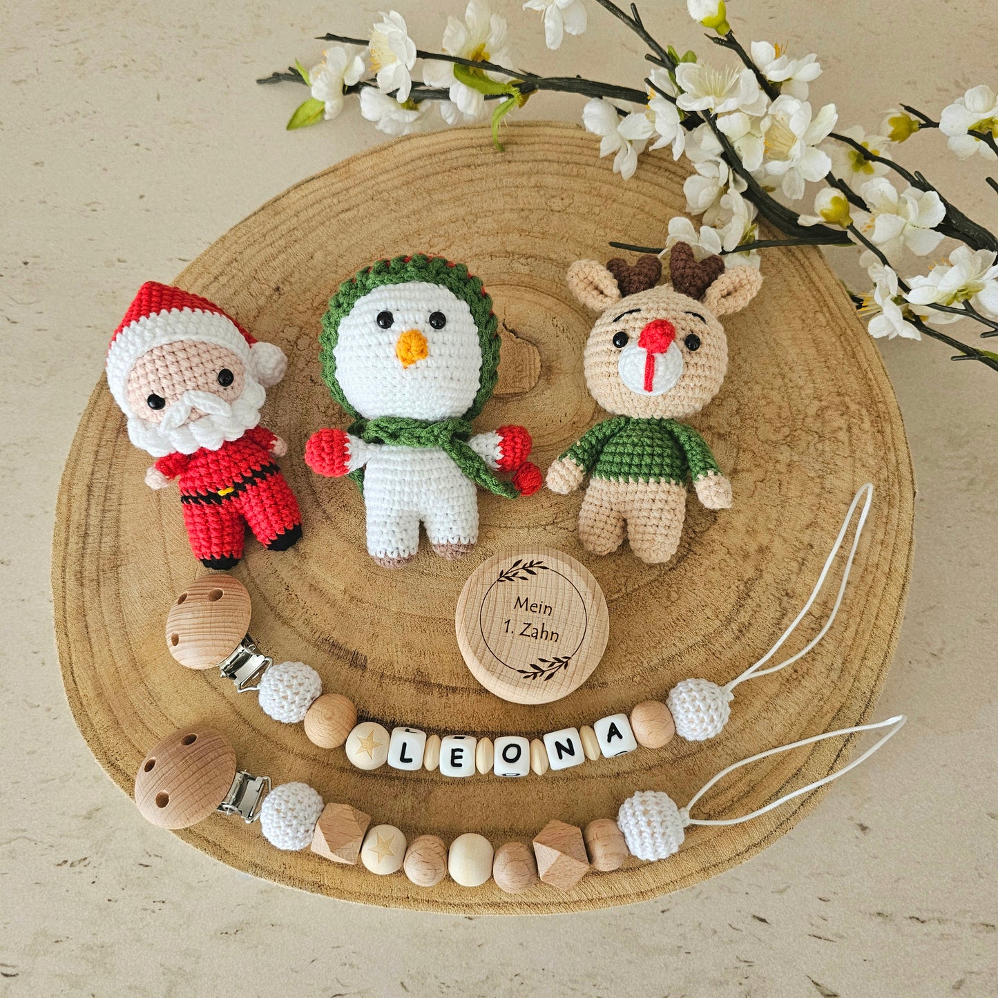 2er oder 3er Set fröhlicher Santa