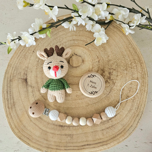 2er oder 3er Set süsses Rentier