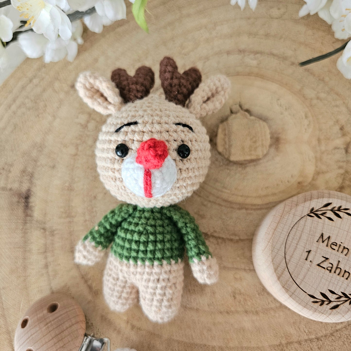 2er oder 3er Set süsses Rentier