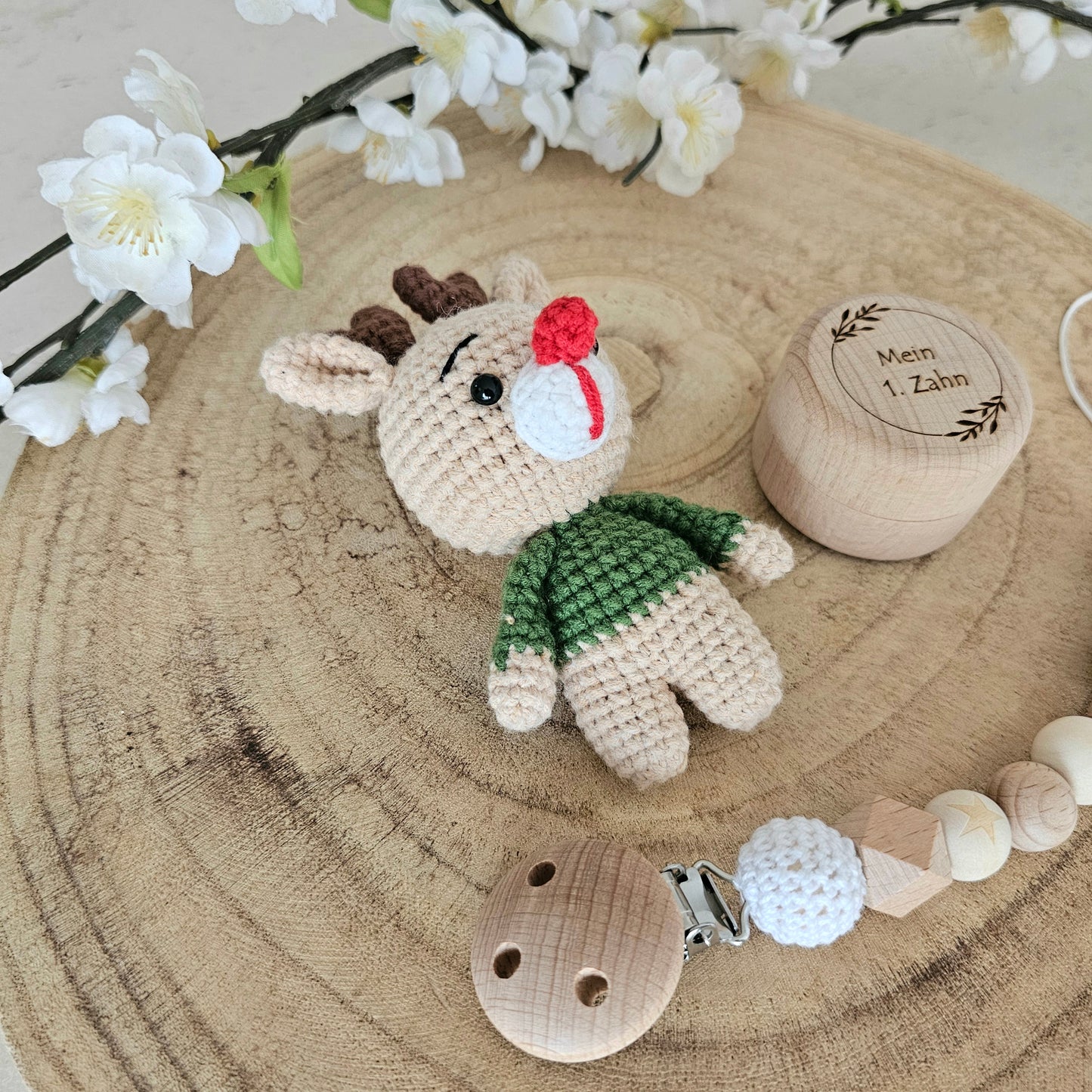 2er oder 3er Set süsses Rentier