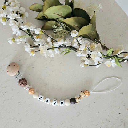 Schnullerkette Jungle Giraffe