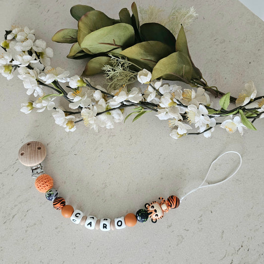Schnullerkette Jungle Tiger