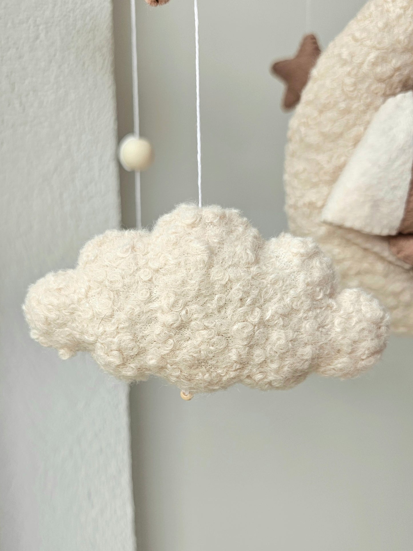 Baby Mobile Pouffy Bärchen beige/hellbraun