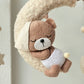 Baby Mobile Pouffy Bärchen beige/hellbraun