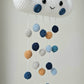 Baby Mobile Häkelwolke blau